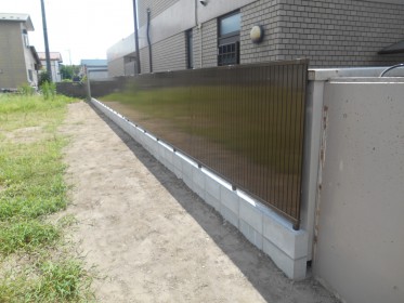 石巻市＿防犯にも◎隣地境界用フェンスリフォーム