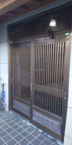 石巻店の施工事例　玄関引戸リフォーム！