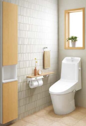 トイレの壁厚収納について。